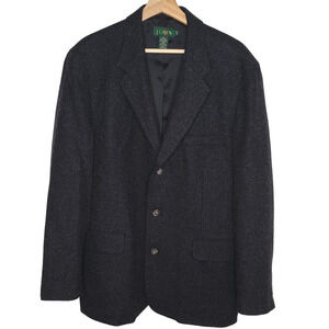 J.CREW Gray Sport Coat Blazer Jacket Wool Mohair Blend 3 Button Men's Size: 42R